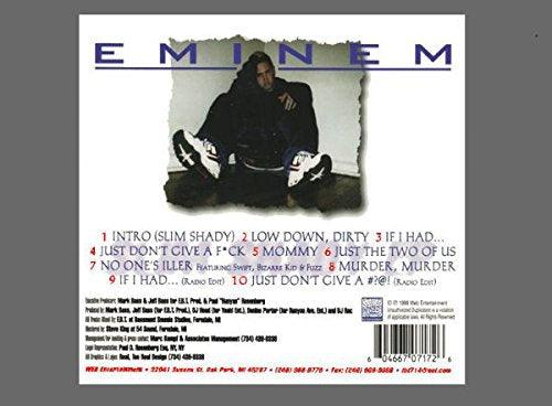 Eminem - Slim Shady E.P (1997) - Not To Be Confused With The Slim Shady L.P (1999) Rare - Chinchilla Choons