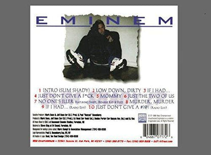 Eminem - Slim Shady E.P (1997) - Not To Be Confused With The Slim Shady L.P (1999) Rare - Chinchilla Choons