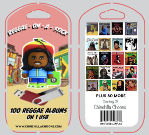 Reggae On A Stick - 100 Reggae Albums On 1 USB (Special Offer - Limited Time) - Chinchilla Choons